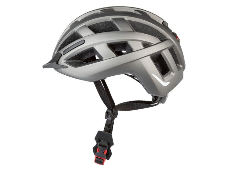 CRIVIT Cyklistická helma s koncovým světlem (M/L
