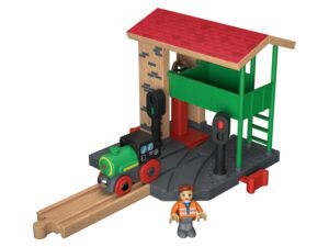Playtive Příslušenství k dřevěné železnici (výhybkářské stanoviště)